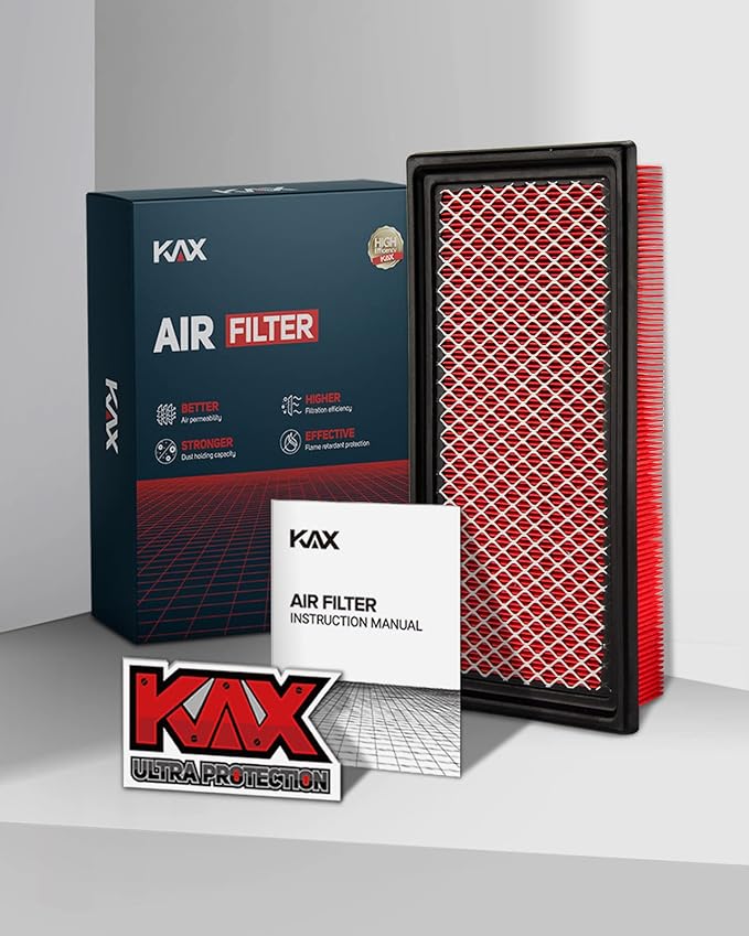 KAX Premium Engine Air Filter, GAF031 (CA10242) Replacement for Explorer, Edge, Flex, Fusion, Taurus, MKS, MKT, MKX, MKZ, Mzd6, CX9, Sable, Protect and Improve Engine Performance