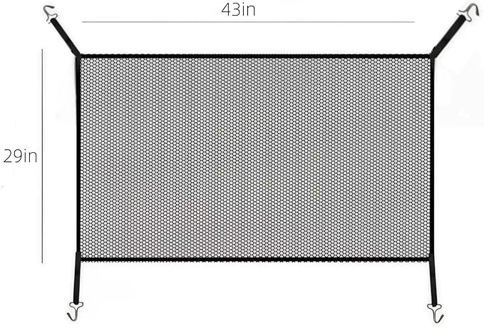 Car Grill Mesh – Premium Bug Screen for Automotive Grille, Radiator Protection, Debris Prevention with Durable Net (Black)