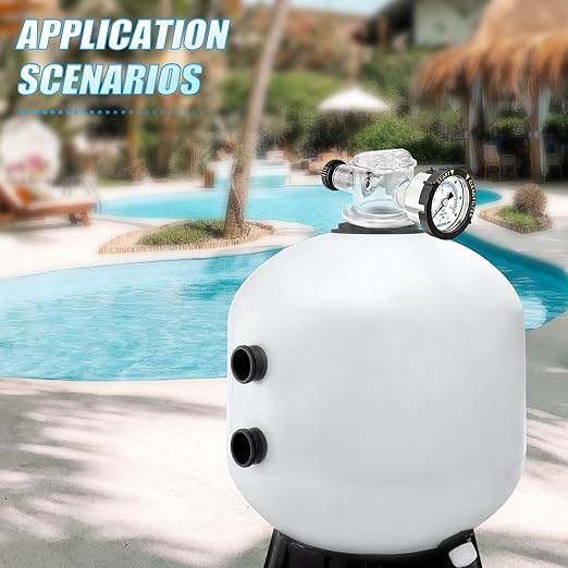 MEANLIN MEASURE 273564Z Manual Air Relief Valve Replacement for Pentair for Triton II, Triton C, TR100C and TR140C Pool Spa Sand Filters with 60Psi Steel Start and Clean Filter Pressure Gauge