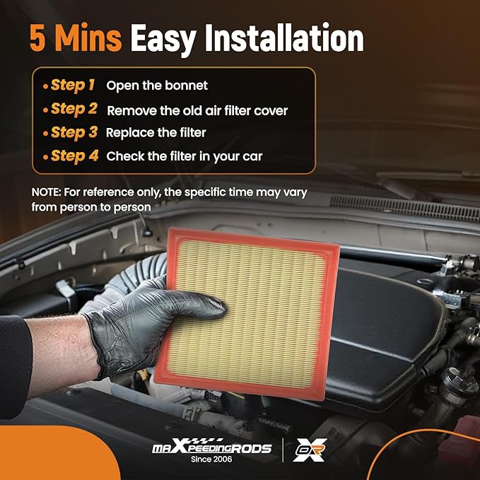 maXpeedingrods CA6900 Engine Air Filter Fit for INFINITI Q50 Q60 Q70 Q70L QX70 FX37 FX50 M56 FX35 2011-2023, for Nissan Sentra Juke Rogue Select Rogue 2007-2019, Replacement for AF7823, A1257C