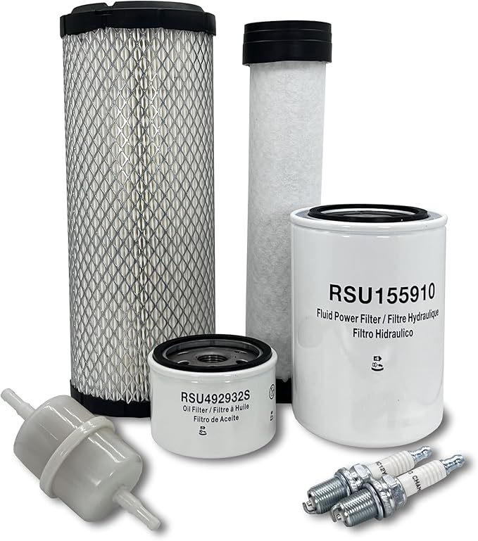 HERO Maintenance Filter Kit For Scag STTII-61V-40BV-EFI Turf Tiger II Zero-Turn Mower Filters Compatible With OEM 841497 821136 842921 845125 491055S 48758 With B&S Engine 40HP 61G877