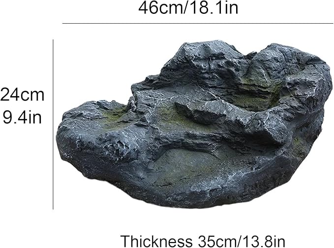 Outdoor Fake Rock Cover Realistic Lightweight Fiberglass Artificial Landscape Boulder Enclosure Protection Dome for Well Pump Septic Tank Electrical Boxes R (A)