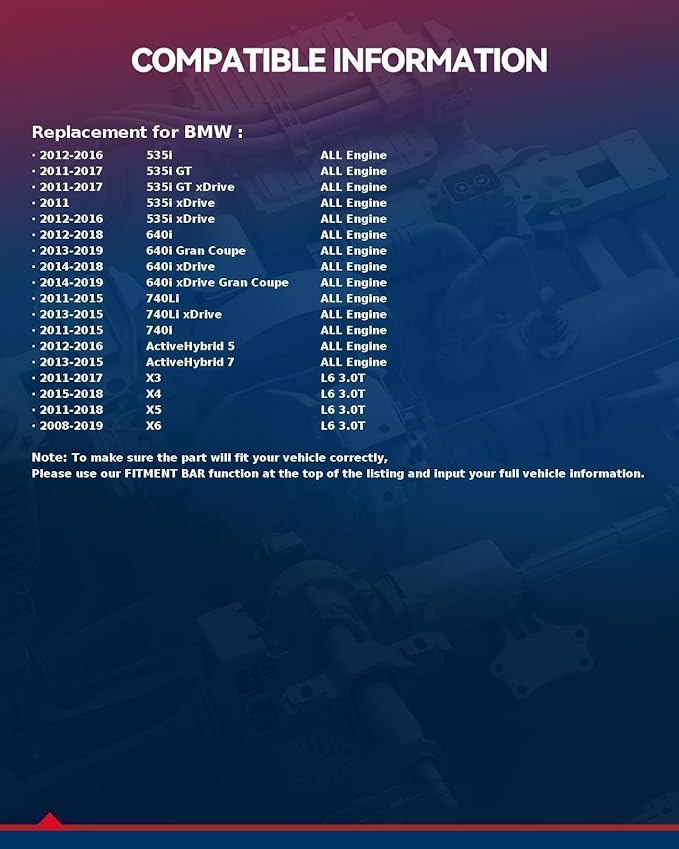 KAX Premium Engine Air Filter, CA11118 Replacement for BMW F10 G30 530i, 530i xDrive, 535i GT, 535i xDrive, 640i, 640i xDrive, 740i, 740Li, X3, X4, X5, X6, 2008-2019