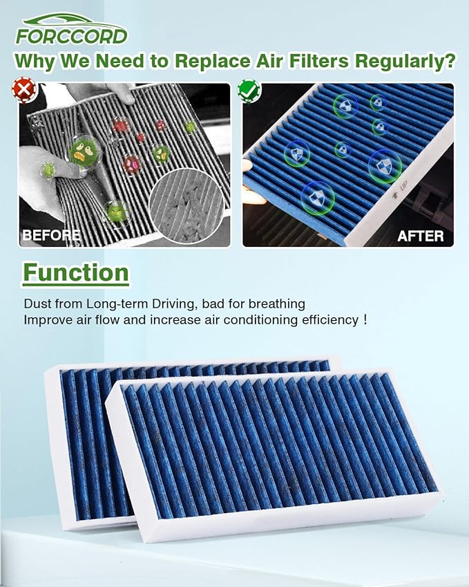 2*Cabin Air Filter and 1*Engine Air Filter Fit for Nissan Frontier NV1500 NV2500 NV3500 Pathfinder Xterra & Suzuki Equator Activated Carbon Cabin Filter Replace#CF10553 CA7440 Car Accessories
