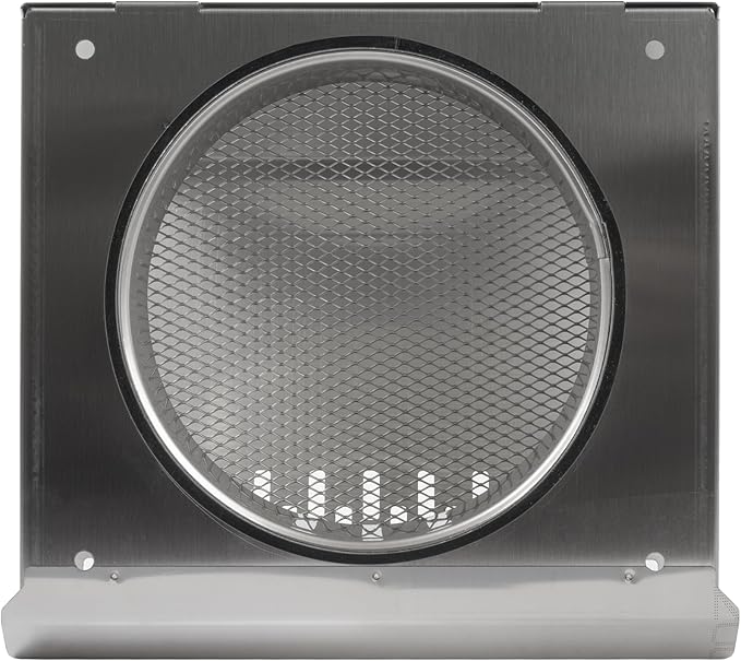 Vent Systems 6" Inch Air Supply Vent Cover with Rubber Gasket - Stainless Steel - Robust Weatherproof Outdoor Air Intake Box - Duct or Surface Mounting - Rain and Snow Protection