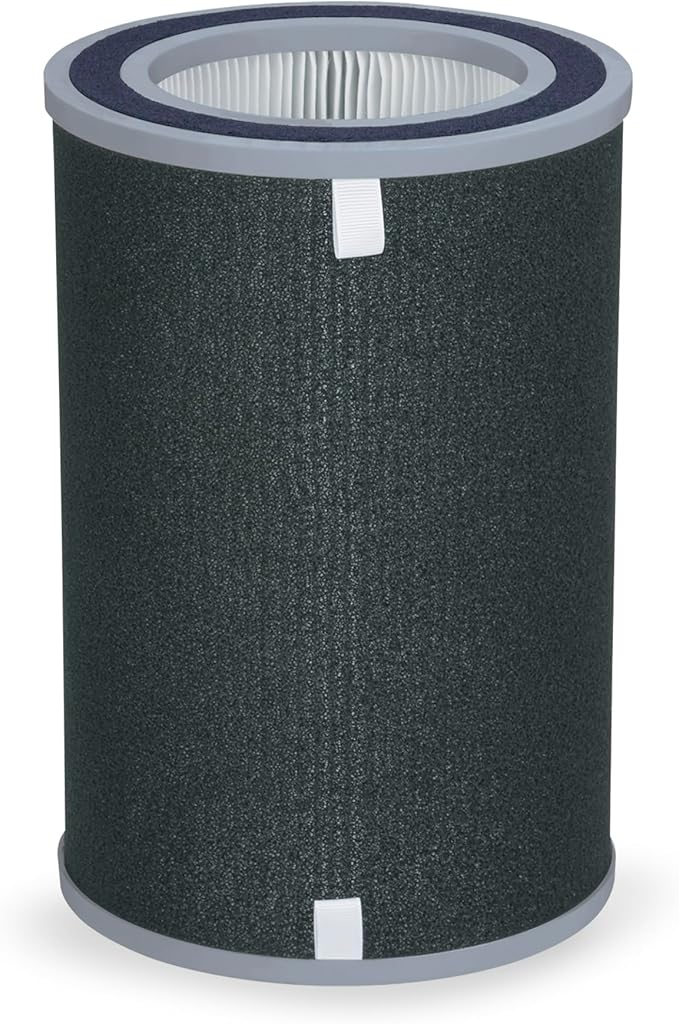GermGuardian Filter O HEPA Smoke Clear Genuine Air Purifier Replacement Filter, Removes 99.97% of Pollutants, Wildfire Smoke, Odors, for AC5109W, AC3200, AC3250 Air Purifiers, Black/Gray, FLT5100SM