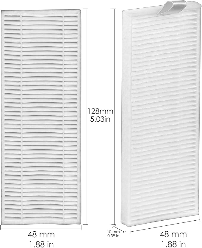 BRUVISH(12 Pack) HEPA Filters Compatible With Lefant M210P M210 Pro M210B M213S M210S M210 M213, OKP Life K2 K3 K3A K4 K5 Robot Vacuum Cleaner Filter Kit, Replacement Parts Filters Accessories