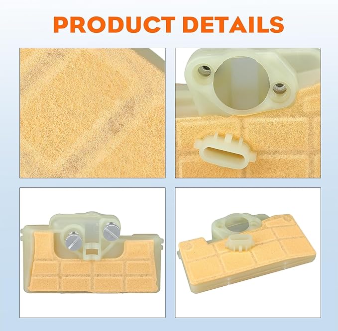Hipa MS290 Air Filter For STHIL 029 MS 290 MS310 039 MS 310 MS390 Chainsaw Replace 1127 120 1621 1127 120 1620 Stens 605-679 with 0000 350 3500 Fuel Filter
