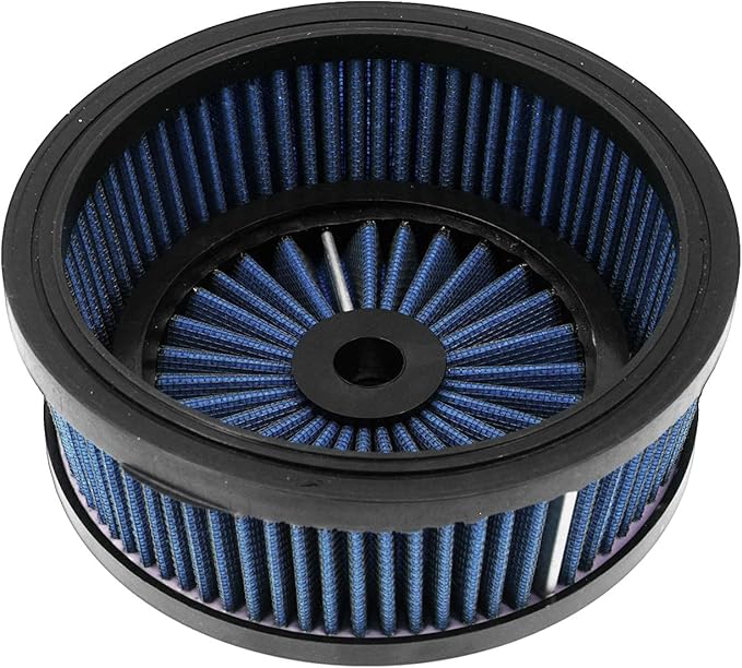 HDBUBALUS Motorcycle Air Filter Inner Element Fit for Harley Sportster Dyna Softail Touring 1 Pcs (Blue)