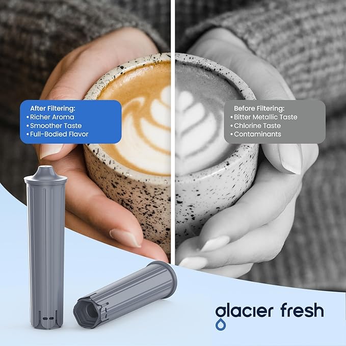 GLACIER FRESH Water Filter Compatible with Jura 71794 Claris Smart+ Filter Cartridge, Fits E6, E8, Z8, Z6, J6, ENA8 Coffee Machines, NSF/42 Certified, 1 Pack