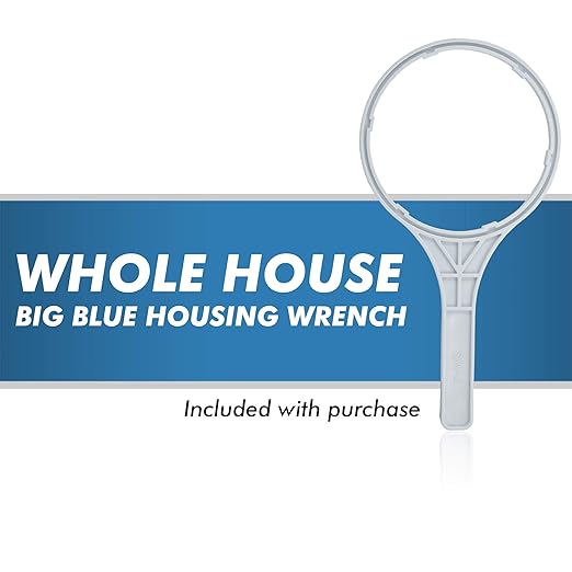 APEC Water Systems CB1-CAB10-BB Whole House Carbon Water Filter with 10" Home Filtration System, White