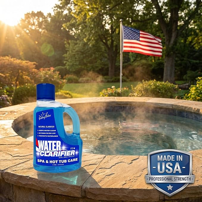 3-in-1 Hot Tub Water Clarifier – Hot Tub Chemicals, pH Neutral Formula, Chlorine/Bromine/Salt Compatible, Extends Filter Life + Waterline Control, 3 Liter (101.5 fl oz)