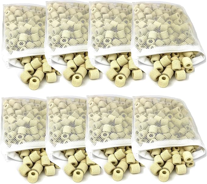 Ceramic Filter Media Bio Filter Rings 1lb / 2lb / 4lb / 8lb (32lbs)
