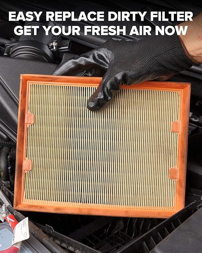 PHILTOP Engine Air Filter, Compatible with CA10465 Chevrolet Equinox 2010-2017, GMC Terrain 2010-2017, Improve Engine Performance Car Accessories