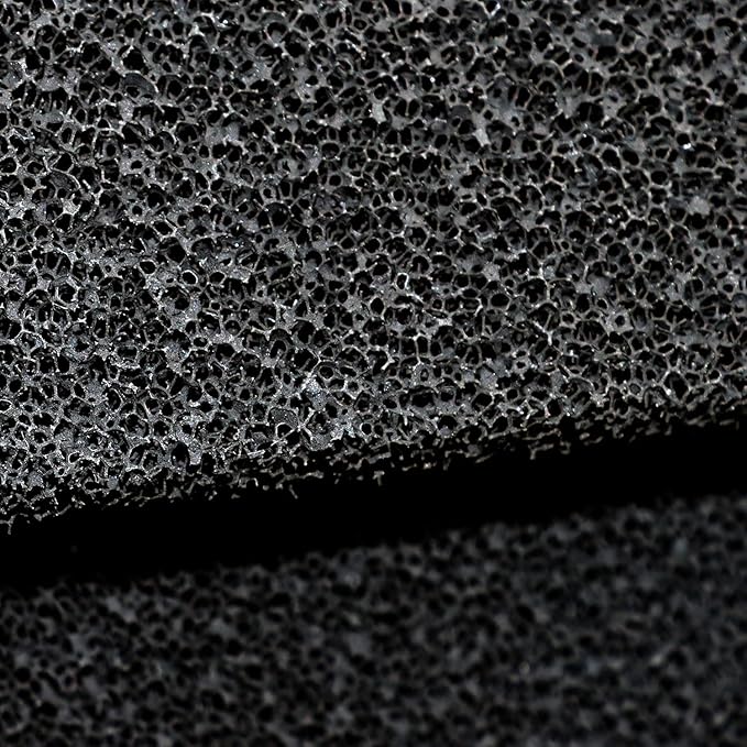 Cut to Fit Activated Carbon Media Pad, Pre Filter Carbon Sponge for Aquarium, Fish Tank, Pond, Reef Canister (36 x 12 x 0.4 inch 1pcs)