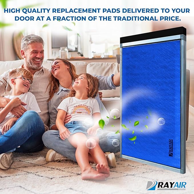 RAYAIR SUPPLY 12x25 Replacement Filter Pads Compatible with Dynamic Air Cleaner (3 Pack) (12x25)