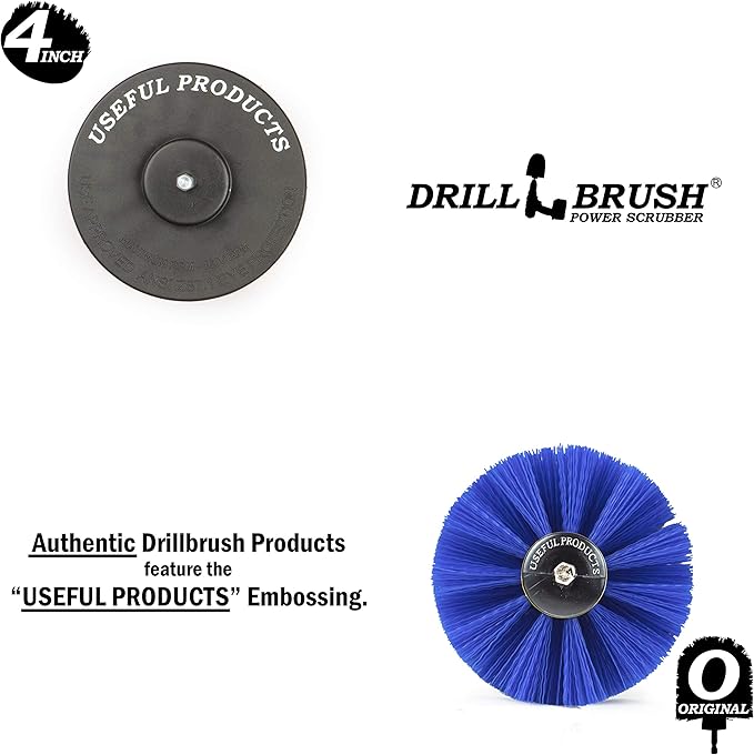 Marine - Kayak - Raft - Canoe - Inflatable - Boat Accessories - Hull Cleaner - Cleaning Supplies - Drill Brush - Spin Brush Kit - Pond Scum, Oily Residue, Weeds, Barnacles, Oxidation