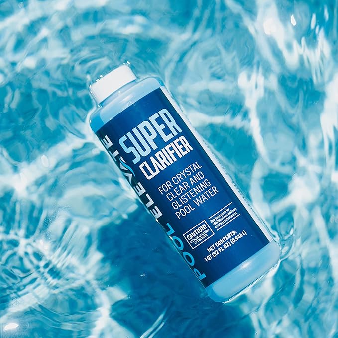 Pool Clarifier Ultimate Clarity Booster - Pool Clarifier for Crystal Clear Water, Fast Acting & Long Lasting, Reduces Cloudiness & Enhances Filter Performance, Safe for All Pools, 32 oz
