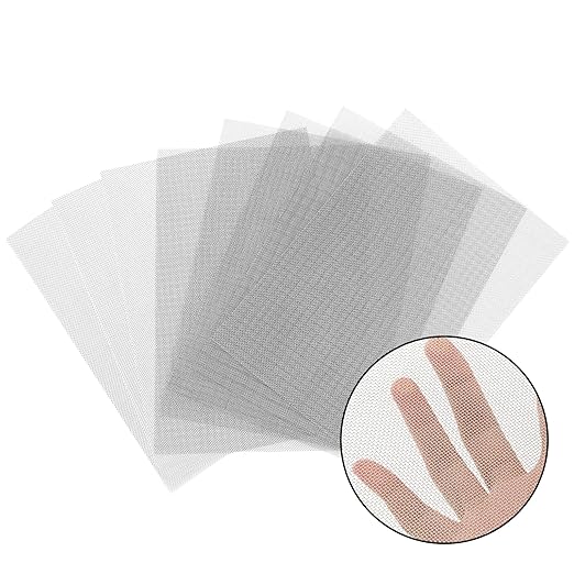 8 Pack 6×8 Inch Wire Mesh Screen, 20 Mesh Stainless Steel Mesh, Durable and Rust Resistant Metal Mesh Screen for DIY Projects, Vent, Garden, Cage, Window Screen, Filter Mesh