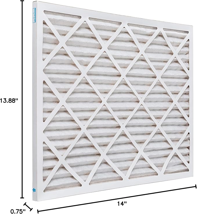 Aerostar 14x30x1 MERV 11, Pleated Air Filter, 14x30x1, Box of 6, Made in the USA