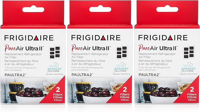 Frigidaire PAULTRA2 Pure Air Ultra II 6 Pack Air Filter, 3.8" x 1.8"
