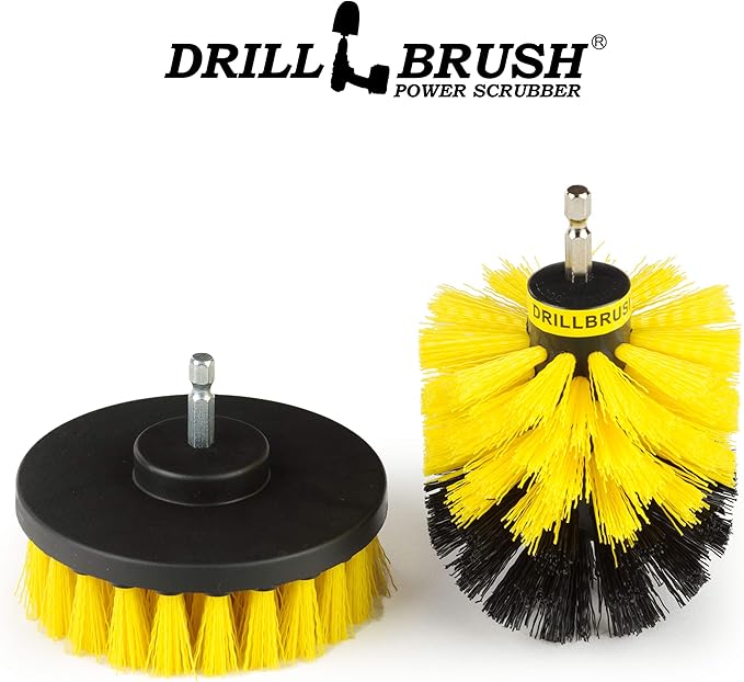 Bathroom Accessories - Shower Cleaner Tools - Toilet Brush- Grout Cleaner Brush - Carpet Cleaner Brush - Tile Cleaning Brush Kit - Bathtub Scrubbing Brush - Bathroom Mirror Cleaning Kit for Home Use