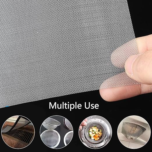 Stainless Steel Mesh Screen #20Mesh -Size:15.7"x47.2"(40x120cm) SS304 Wire Mesh Screen for Vent,Cage,Garden, Window Screen, Filter Mesh