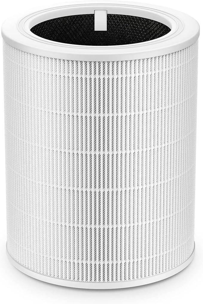 Core 600S-P Pet Replacement Filter Core 600S Filter Compatible with LEVOIT Core 600S & Core 600S-P Air Purifier, Supports Core600S-RF, 2 Pack White