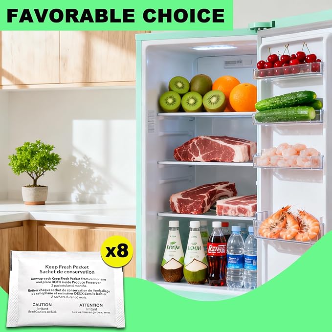 W10346771A Produce Preserver Filter, Compatible with Whirlpool W11462816, P1KL6S1CS, P1FB6S1, 2117689, AH3503014, AH3503014, EA3503014, PS3503014, P1KC6R1 (8)
