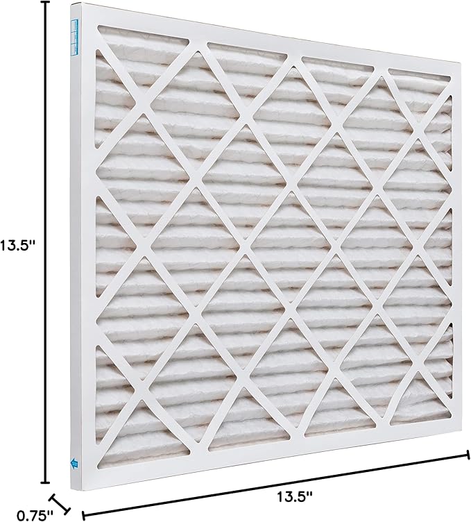 Aerostar 14x25x1 MERV 8, Pleated Air Filter, 14x25x1, Box of 6, Made in the USA