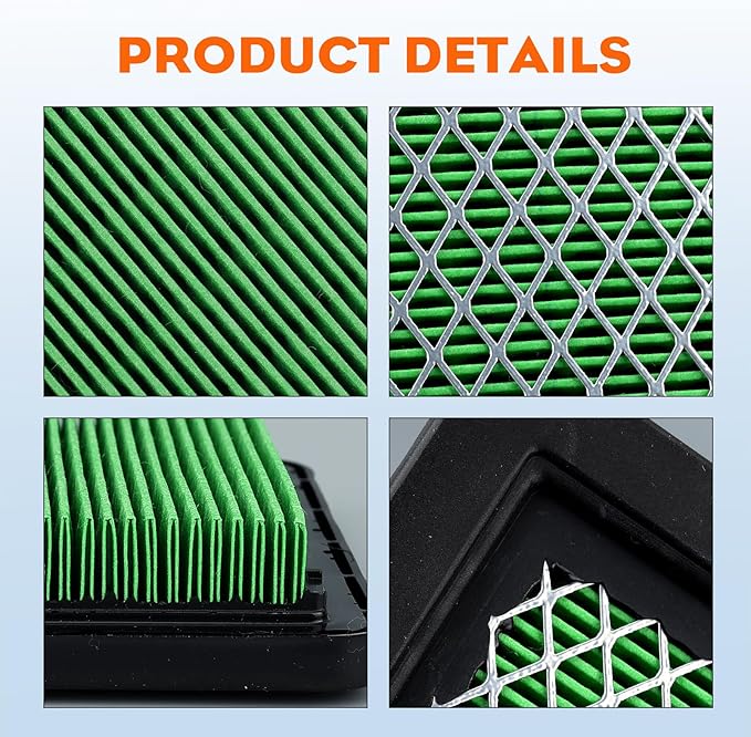 Hipa GCV160 Air Filter for Honda 17211-ZL8-023 GCV190 GC190 GC160 GC 160 GC 190 GCV190LA GCV160LA GC135 GCV160A GCV135 GCV190A Engine Replace 17211-ZL8-003 2Pack