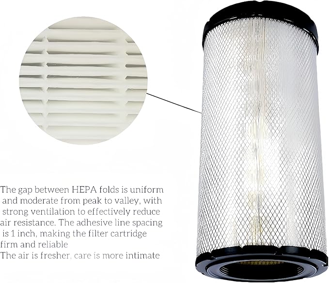 AF25247 Air Filter Compatible with Select semi Truks. Replacement OE#: 5839AF25247 3076CA8180 ABPN10GAF25247 BNP534816 EAF5100 DNP534816 85114076