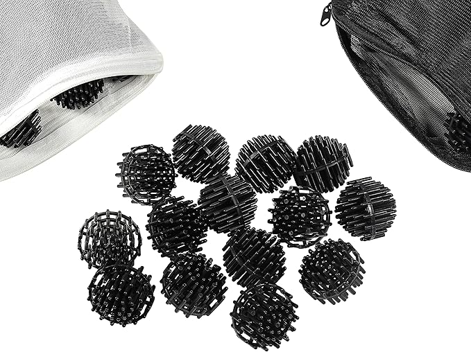 HQRP 50 pcs Bio Balls Filter Media 1.5 Inch - Large Bio Ball for Aquarium, Pond, Waterfall, Fountain Filter Media in Mesh Bag with Zipper