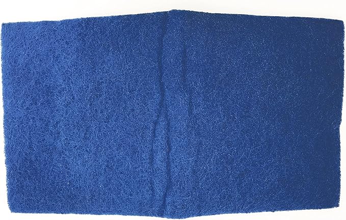 Penn-Plax Cascade Poly Fiber Plus Aquarium Filter Media Pad - Flexible Cut-To-Fit for Freshwater, Saltwater Tanks & Ponds - Works with All Filter Types - Captures Fine & Coarse Debris - 10 x 18 Inches