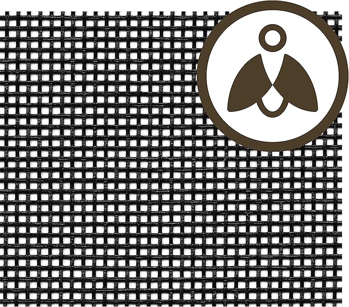 ADFORS Small Insect Screen, 36 inches x 100 Feet Roll - Tiny Insect Replacement Screen for Windows and Doors - Charcoal
