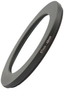 YAMAFOO 67mm to 49mm Step-Up Ring/Step Down Rings Filter Adapter for All Brands UV ND CPL Metal Ring Step-Up Rings Adapter Filter,Black (67-49)