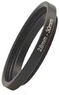 YAMAFOO 28mm to 30mm Step-Up Ring/Step Down Rings Filter Adapter for All Brands UV ND CPL Metal Ring Step-Up Rings Adapter Filter,Black (28-30)