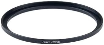 YAMAFOO 77mm to 82mm Step-Up Ring/Step Down Rings Filter Adapter for All Brands UV ND CPL Metal Ring Step-Up Rings Adapter Filter,Black (77-82)