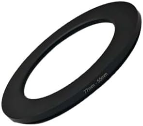 YAMAFOO 55mm to 77mm Step-Up Ring/Step Down Rings Filter Adapter for All Brands UV ND CPL Metal Ring Step-Up Rings Adapter Filter,Black (55-77)