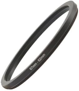 YAMAFOO 67mm to 62mm Step-Up Ring/Step Down Rings Filter Adapter for All Brands UV ND CPL Metal Ring Step-Up Rings Adapter Filter,Black (67-62)