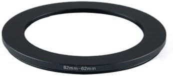 YAMAFOO 82mm to 62mm Step-Up Ring/Step Down Rings Filter Adapter for All Brands UV ND CPL Metal Ring Step-Up Rings Adapter Filter,Black (82-62)