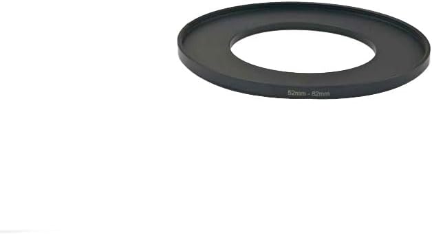YAMAFOO 52mm to 82mm Step-Up Ring/Step Down Rings Filter Adapter for All Brands UV ND CPL Metal Ring Step-Up Rings Adapter Filter,Black (52-82)