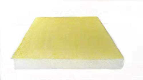 Paint Booth Exhaust Filter Pad, 24"x 24"x 2.5"(50 Pack), Spray Booth Filter, Fiberglass Paint Arrestor for Air Filter System(22 Gram)