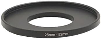 YAMAFOO 28mm to 52mm Step-Up Ring/Step Down Rings Filter Adapter for All Brands UV ND CPL Metal Ring Step-Up Rings Adapter Filter,Black(28-52)