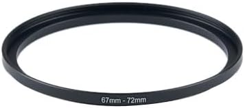 YAMAFOO 67mm to 72mm Step Up Ring/Step Down Rings Filter Adapter for All Brands UV ND CPL Metal Ring Step-Up Rings Adapter Filter,Black (67-72)