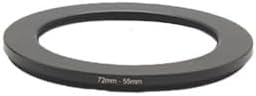 YAMAFOO 72mm to 55mm Step-Up Ring/Step Down Rings Filter Adapter for All Brands UV ND CPL Metal Ring Step-Up Rings Adapter Filter,Black (72-55)