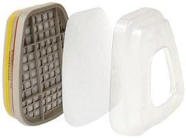 Respirator Filter Retainer Compatible with 3M 501 & 5N11 Particulate Filters, Fits 6000 6200 6300 6500 6800 and 7000 Series Respirators, Snap-On Replacement Filter Holder, Reusable, 20 Pack