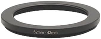 Metal Step-Up/Down Ring Adapter Compatible with Mirrorless Cameras DSLR Lens, UV CPL ND Filter Thread Converter, Black (52-37)