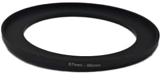 YAMAFOO 67mm to 86mm Step-up Ring/Step Down Rings Filter Adapter for All Brands UV ND CPL Metal Ring Step-Up Rings Adapter Filter, Black (67-86)