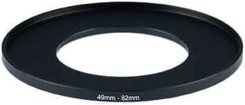 YAMAFOO 49mm to 82mm Step-Up Ring/Step Down Rings Filter Adapter for All Brands UV ND CPL Metal Ring Step-Up Rings Adapter Filter,Black (49-82)